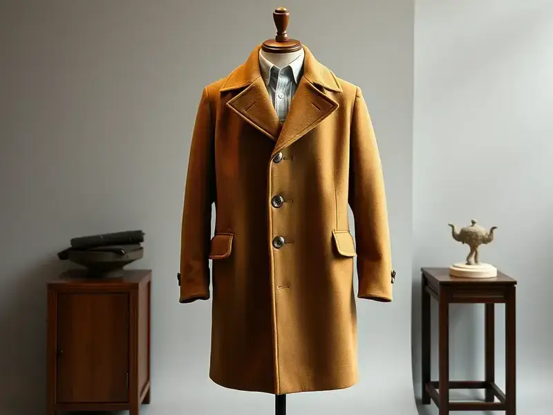 キャメルのチェスターコート